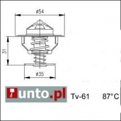 Termostat VW Caddy, Corrado, Golf, Jetta,  Passat  Polo, Shara