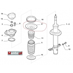 Miska amortyzatora Ducato, Jumper, Boxer od 2007  - 50706256, 5036,22