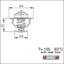 Termostat Alfa Romeo, Alfa 33, Alfasud, Sprint, Arna