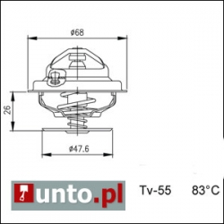 Termostat Peugeot  504, 505, 604