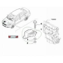 Poduszka silnika Linea 1.4, Qubo 1,4, Florino 1.4 - 51813605